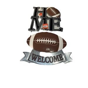 Football Two Yard Stakes Football One Welcome &Home News 22.75”